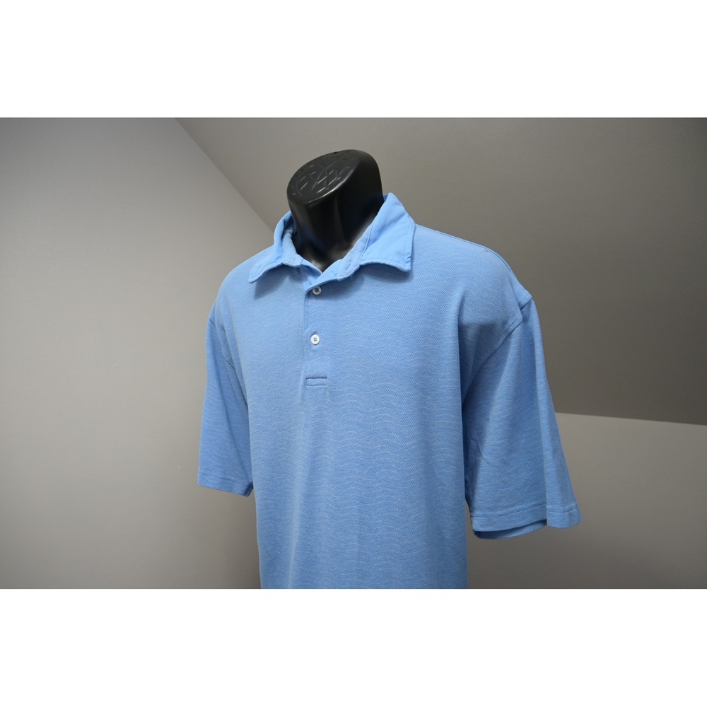 Southern Marsh Polo Shirt Mens Large Light Blue Short Sleeve Excellent